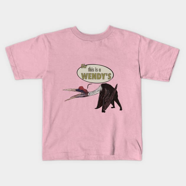 Quetzalcoatlus Kids T-Shirt by Dirty Nerdy